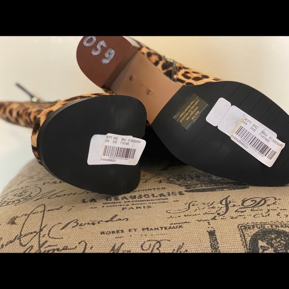 Katherine Kelly Jaymie Leopard Boot 7.5 NWT - Picture 8 of 9